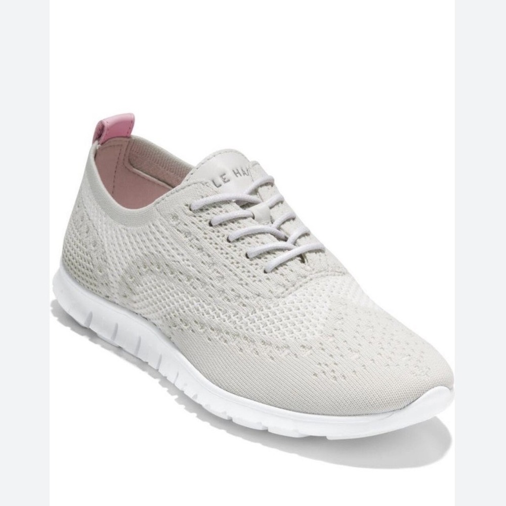 Cole Haan 4.ZEROGRAND Stitchlite Oxford Sneakers Womens 9.5B Oyster‎ Knit W24030